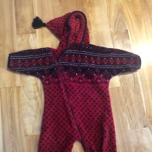 Vintage Hanna Andersson Fleece snowsuit 60-70